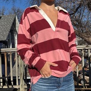 Pilcro Colorful Striped Top